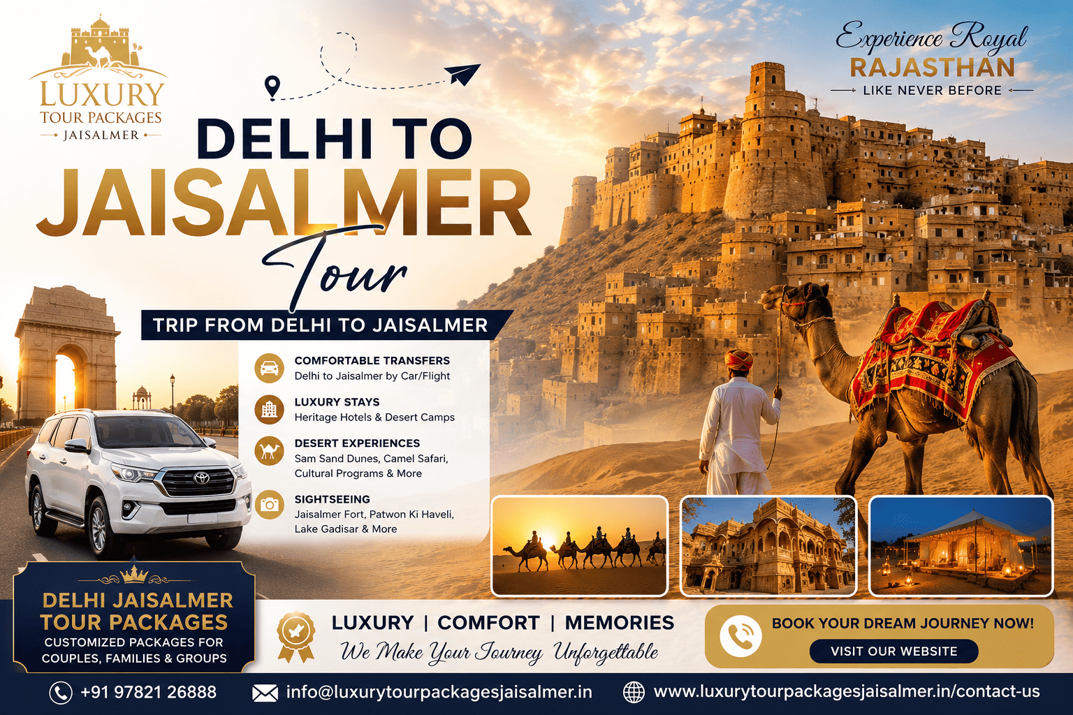 Delhi to Jaisalmer Tour: Why the Golden City Deserves a Spot on Your List