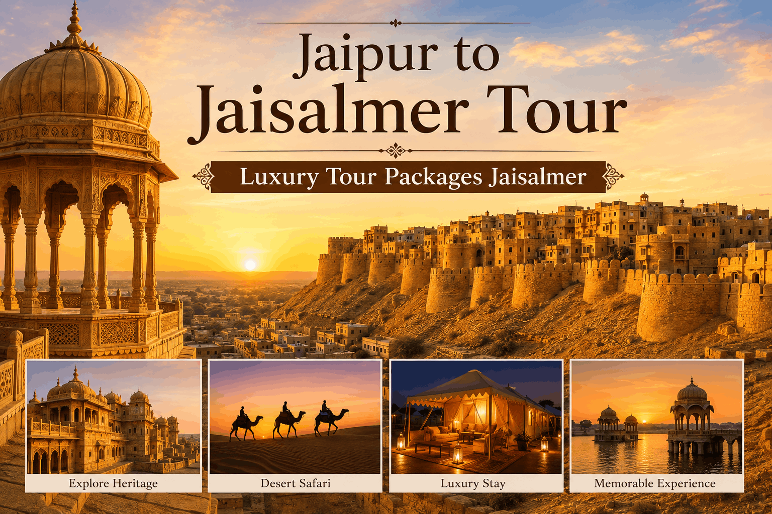 Jaipur to Jaisalmer Tour with Luxury Tour Packages