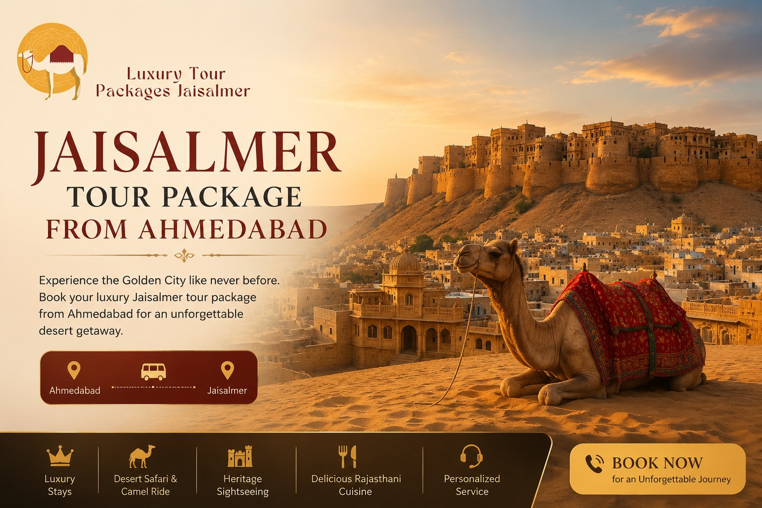 Jaisalmer Tour Package Online Booking from Ahmedabad